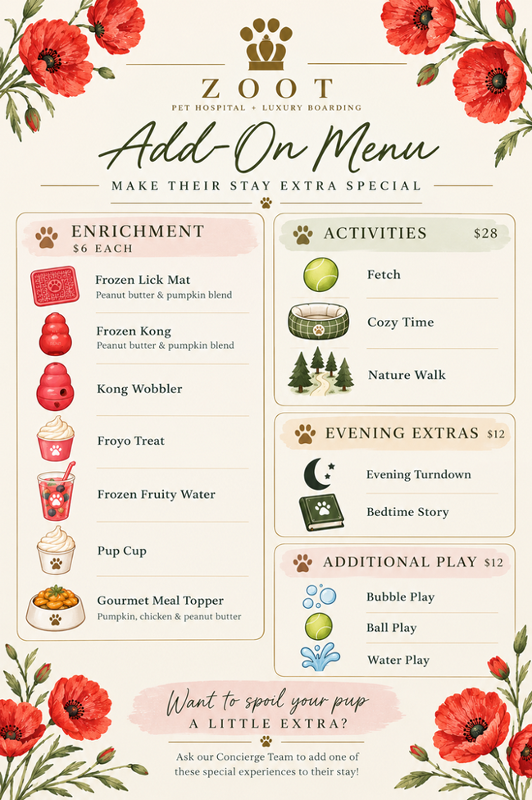 a la carte menu